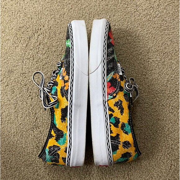 Vans Crayola Authentic Unisex Sneaker Size 7M / 8.5 W Multicolor Floral Hawaiian - Picture 7 of 8